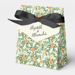 Pfirsich Elfenbein Hochzeit Vintage Rose Geschenkschachtel