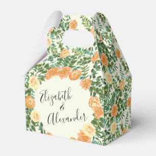 Pfirsich Elfenbein Hochzeit Vintage Rose Geschenkschachtel