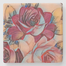 Pfirsich erröten Rose mit Pastellakzenten