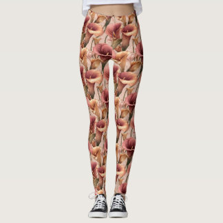 Pfirsich Fitness Callalilien Charm Geschenkideen f Leggings