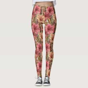 Pfirsich Fitnessbekleidung Amaryllis Geschenke für Leggings