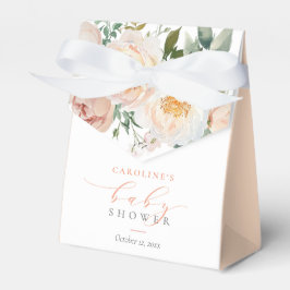 Pfirsich Floral Baby in Bloom Girl Babydusche Geschenkschachtel