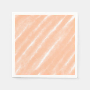 Pfirsich-Fuzz-Farbe Wasserfarben abstraktes Muster Serviette