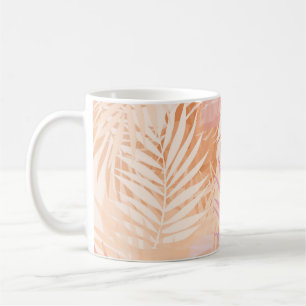 Pfirsich Fuzz Minimalistischer Moderner Tropischer Kaffeetasse