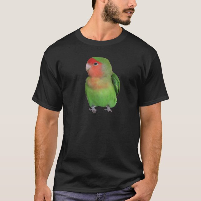 Pfirsich-gesichtiger Lovebird T-Shirt (Vorderseite)