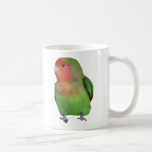 Pfirsich-gesichtiger Lovebird Tasse (Rechts)