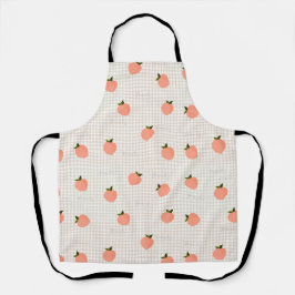 Pfirsich Gingham Schürze