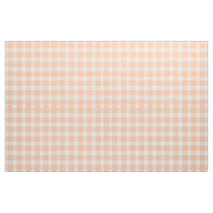Pfirsich-Gingham Stoff