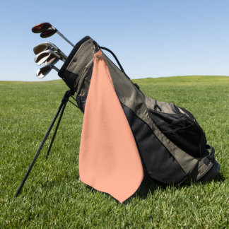 Pfirsich-Glührot-Palette Golfhandtuch