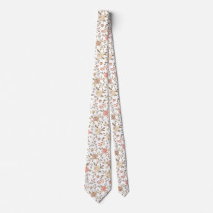 Pfirsich-goldfarbene Rosen im Wasserfarb-Look, Som Krawatte
