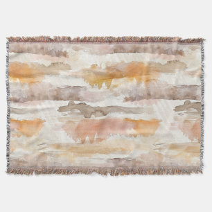 Pfirsich-Grapefruit-Creme-Kakao-Tan-Streifen Decke