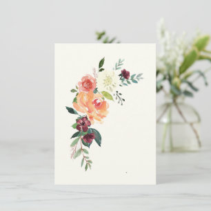 Pfirsich Hydrangea von Ihrem Schreibtisch aus eine Dankeskarte