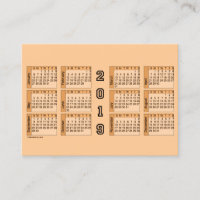 Pfirsich-Kalender 2019 durch Janz mollige