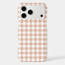 Pfirsich-Karo-Gingham-Retro-Farben-iPhone-Hülle