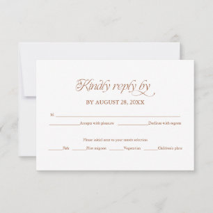 Pfirsich-Minimalist-Hochzeits-RSVP-Elegante-Antwor RSVP Karte