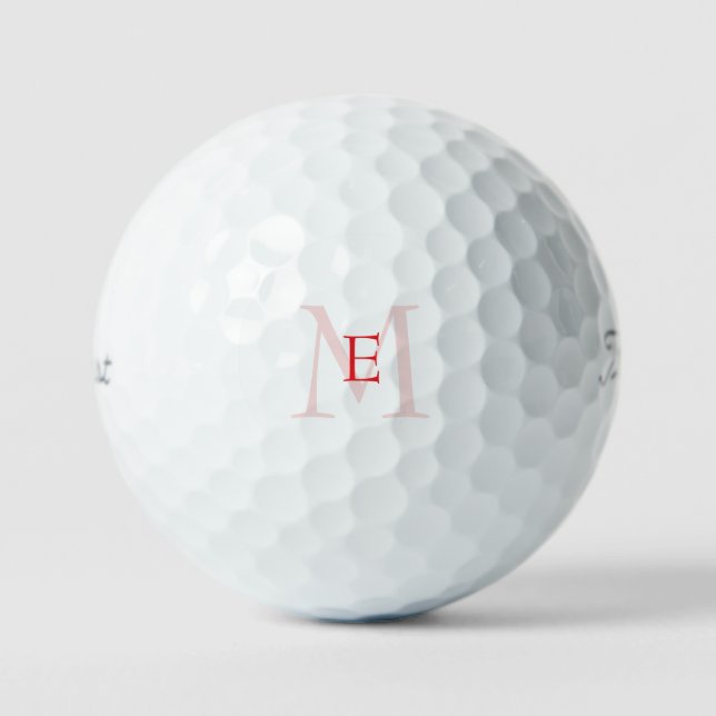 Pfirsich-Monogramm-Dame-Titleist-VI-Golfbälle Golfball (Vorderseite)