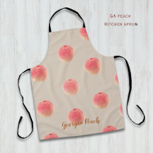 Pfirsich-Muster-Küchenschürze – Peach State Style