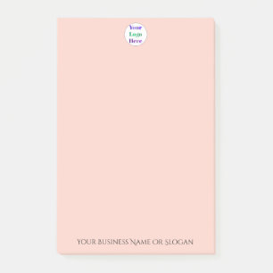 Pfirsich Personalisiertes Benutzerdefiniertes Firm Post-it Klebezettel