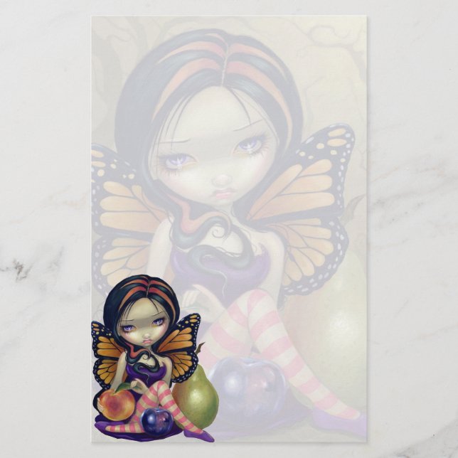 "Pfirsich, Pflaume, Birnen-" Briefpapier (Vorderseite)