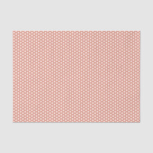 Pfirsich-Polka-Punkte-Tissue-Papier Seidenpapier
