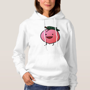 Pfirsich-rosa glücklicher lächelnder Entwurf Bro Hoodie
