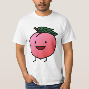 Pfirsich-rosa glücklicher lächelnder Entwurf Bro T-Shirt
