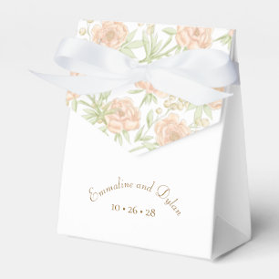 Pfirsich-Rosen-Hochzeit Geschenkschachtel