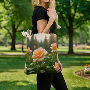 Pfirsich-Rosen-Tasche