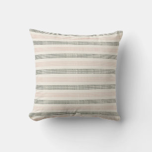 Pfirsich Salbei Modern Minimalistischer Streifen B Kissen