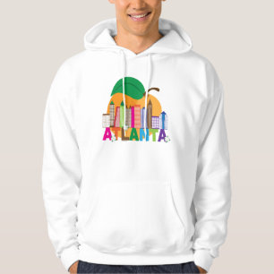 Pfirsich-Skyline Atlantas, Georgia   Hoodie