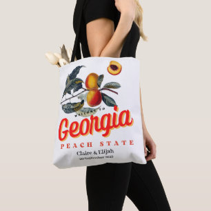 Pfirsich-Staat Georgia Hochzeitstasche