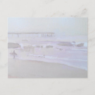 Pfirsich Surfer WashingtonPier VeniceBeachCA Postk Feiertagspostkarte