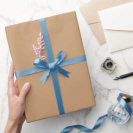 Pfirsich-Tan-Farbbblock | Sanfte Hochzeitsgestaltu Geschenkpapier