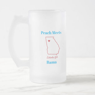 Pfirsich trifft Bama Frosted Mug Mattglas Bierglas