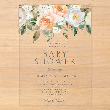 Pfirsich- und Creme-Blumen-Frühling-Sommer-Baby-Pa