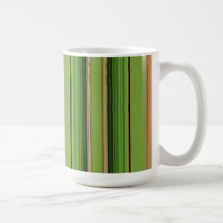 Pfirsich und grüne Streifen (Flasche) Kaffeetasse