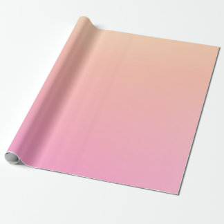 Pfirsich und rosa Farbverlauf Geschenkpapier