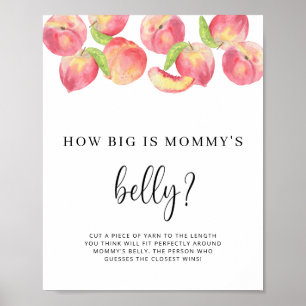 PFIRSICH Wie groß ist Mamas Bauch Spielposter Poster