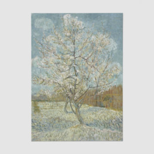 Pfirsichbaum in Blüte von Vincent Van Gogh Seidenpapier