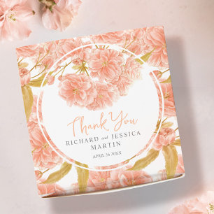 Pfirsichblüte Aquarellblume gemusterter Brauch Geschenkschachtel