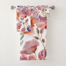 Pfirsichblüten Aquarell Blumen Botanische Blüten