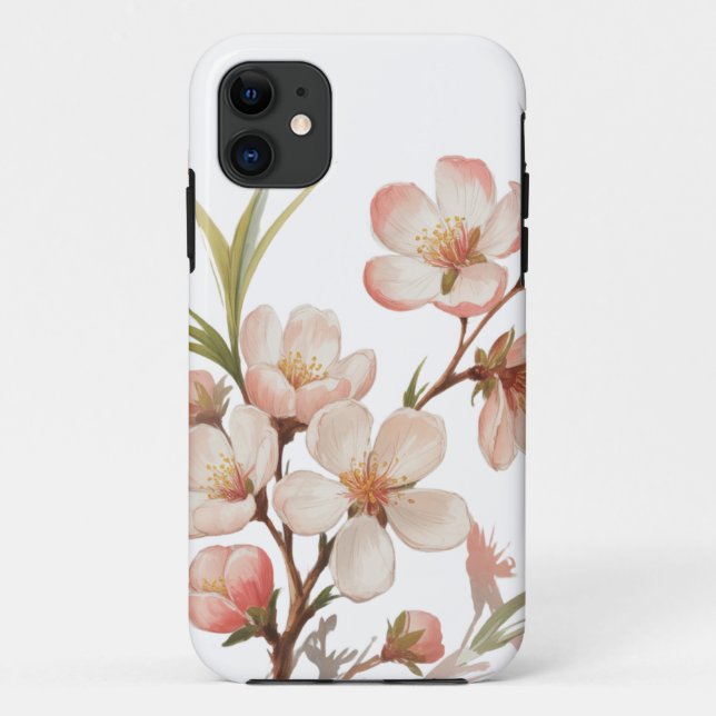 Pfirsichblüten Botanisch Case-Mate iPhone Hülle (Rückseite)