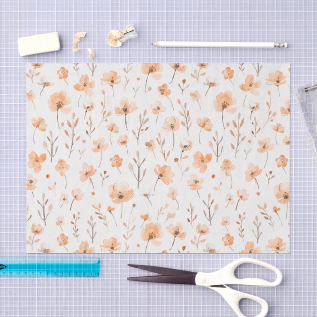 Pfirsichblüten Geburtstag Seidenpapier (Handwerk)