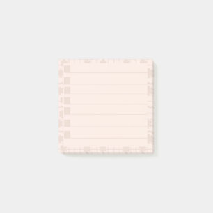 Pfirsichblüten-Post-it-Notizen Post-it Klebezettel