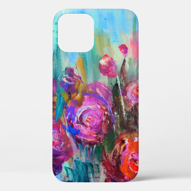 Pfirsichblütenschrei, moderne Gemälde, Öl auf ca. Case-Mate iPhone Hülle (Rückseite)