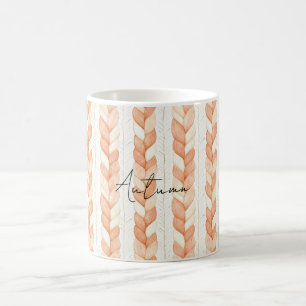 Pfirsichcreme-Knotenstreifen Kaffeetasse