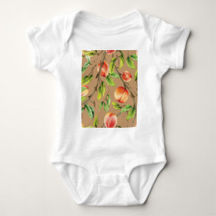 Pfirsiche am Baum Baby Strampler