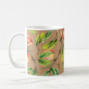 Pfirsiche am Baum Kaffeetasse
