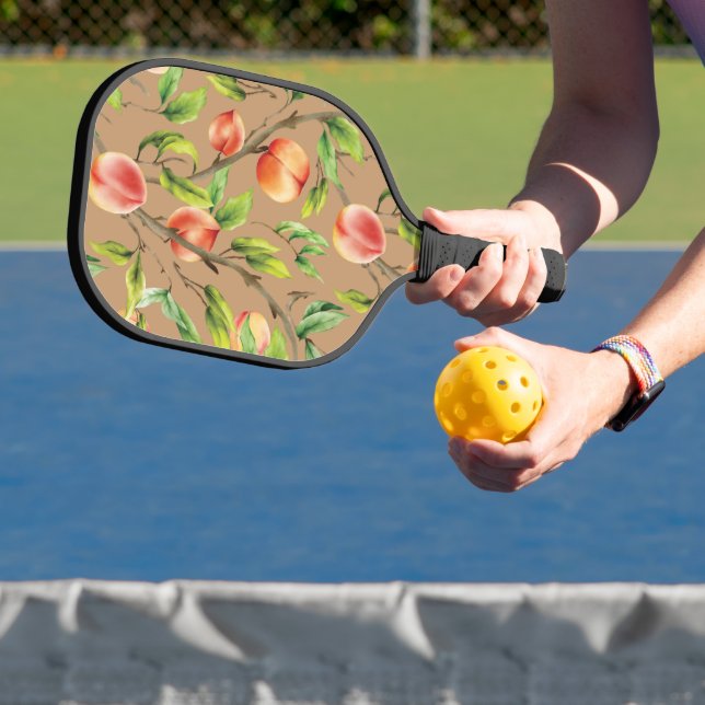 Pfirsiche am Baum Pickleball Schläger (InSitu)