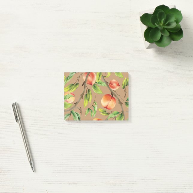 Pfirsiche am Baum Post-it Klebezettel (Büro)
